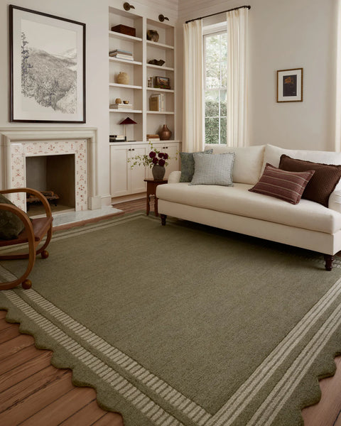 Chris Loves Julia x Loloi, Scottie  Olive / Pebble Rug