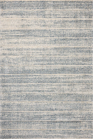 Silas Oatmeal / Blue Rug