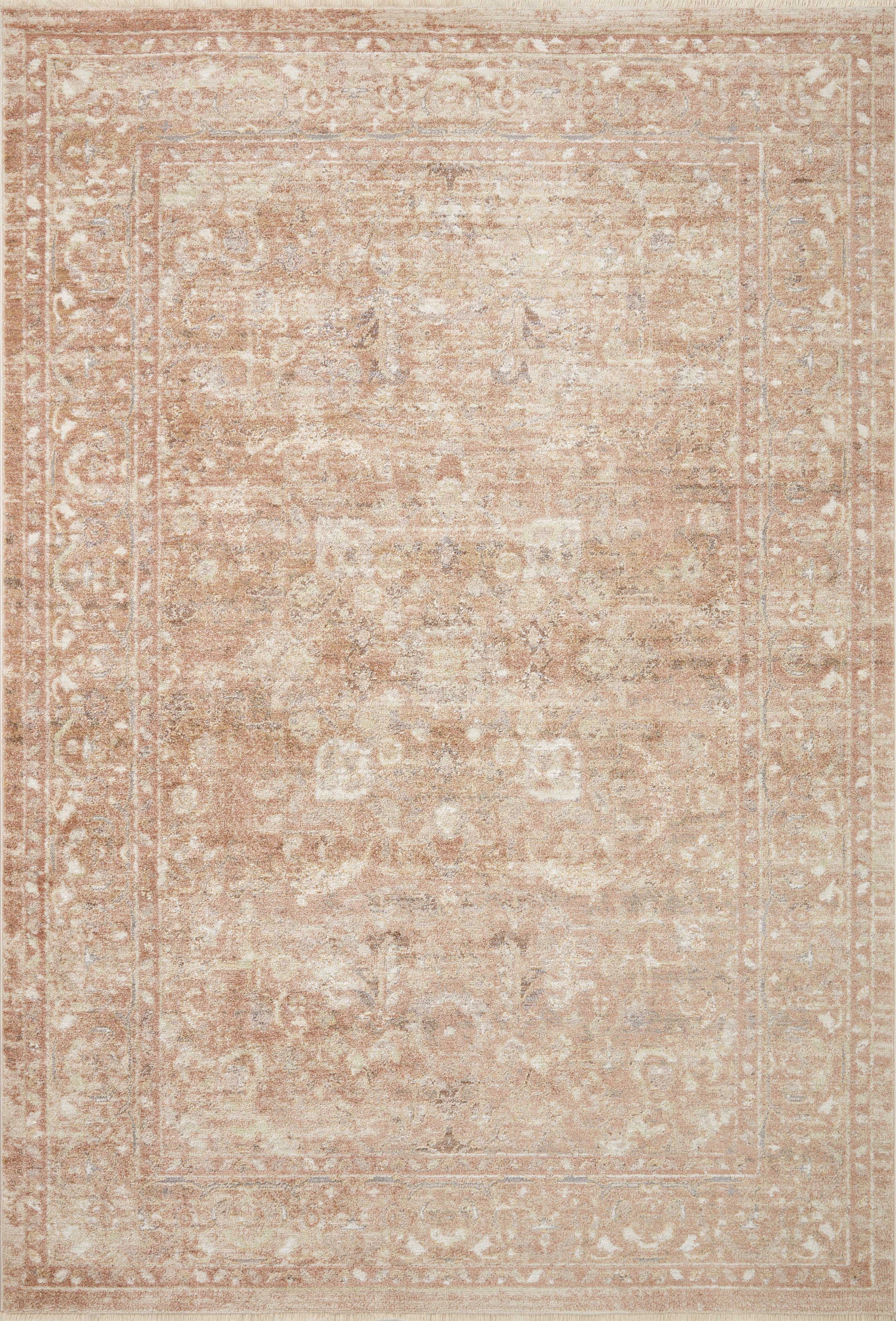 Sonnet Terracotta / Natural 11'-6" x 15' Area Rug - SNN-04 - 11'-6" x 15'