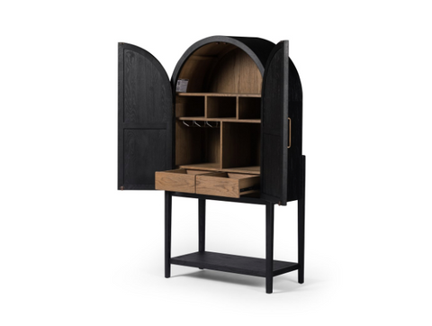 KoKo Bar Cabinet, Matte Black