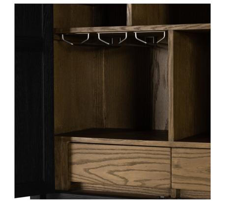 KoKo Bar Cabinet, Matte Black