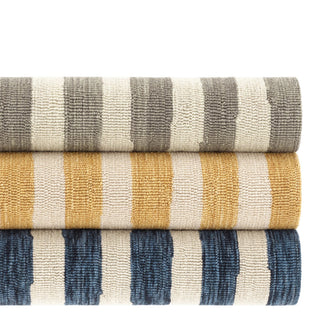 Silas Stripe Grey Hand Micro Hooked Wool Rug - DA2220 - 10x14