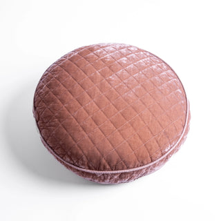 Silk Velvet Quilted Throw Pillow