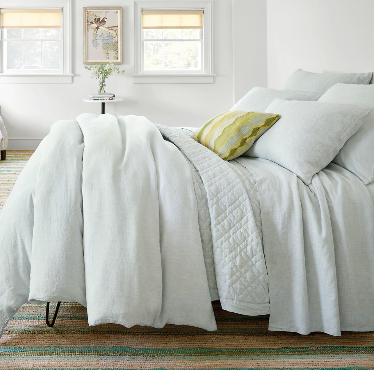 Linen Sheet Set, Sky