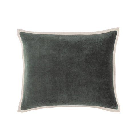 Kalamata Velvet / Linen Everglade Pillows