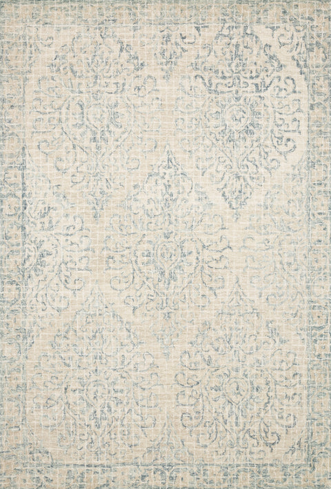 Tatum Natural / Sky 9'-3" x 13' Area Rug - TW-05 - 9'-3" x 13'