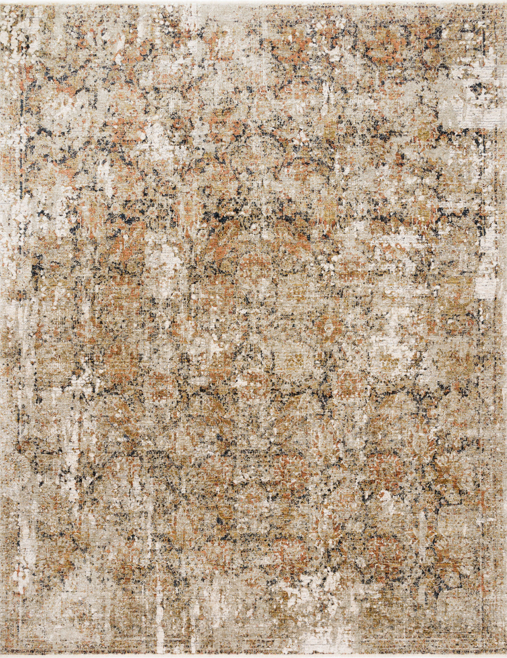 Theia Taupe / Gold 11'-6" x 16' Area Rug - THE-02 - 11'-6" x 16'