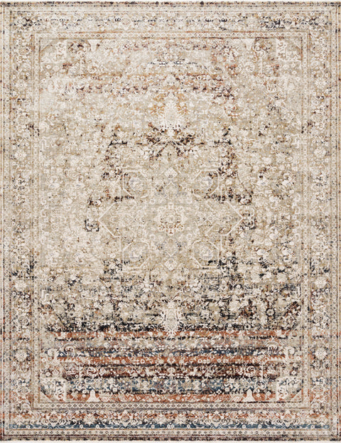 Theia Taupe / Brick 11'-6" x 16' Area Rug - THE-05 - 11'-6" x 16'