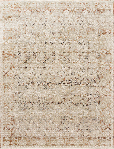 Theia Natural / Rust 11'-6" x 16' Area Rug - THE-07 - 11'-6" x 16'