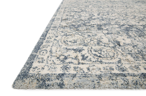 Theory Ivory / Blue 9'-6" x 13' Area Rug - THY-02 - 9'-6" x 13'