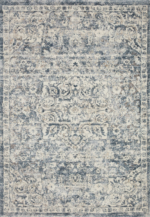 Theory Ivory / Blue 9'-6" x 13' Area Rug - THY-02 - 9'-6" x 13'