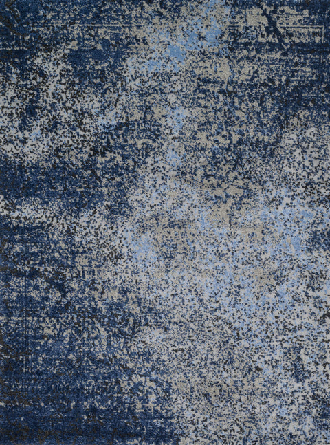 Viera Grey / Navy 8'-11" x 12'-5" Area Rug - VR-07 - 8'-11" x 12'-5"