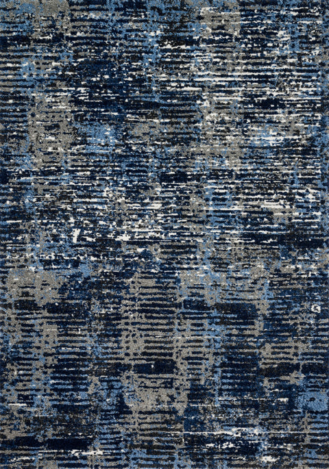 Viera Dark Blue / Grey 8'-11" x 12'-5" Area Rug - VR-09 - 8'-11" x 12'-5"