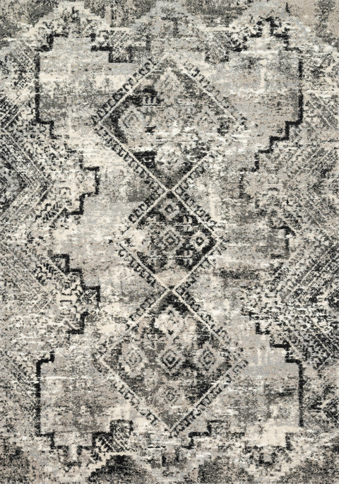 Viera Grey / Black 8'-11" x 12'-5" Area Rug - VR-10 - 8'-11" x 12'-5"