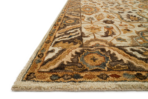 Victoria Ivory / Dk Taupe 9'-3" x 13' Area Rug - VK-02 - 9'-3" x 13'