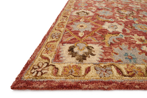 Victoria Terracotta / Gold 9'-3" x 13' Area Rug - VK-09 - 9'-3" x 13'