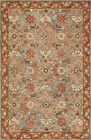 Victoria Slate / Terracotta Rug