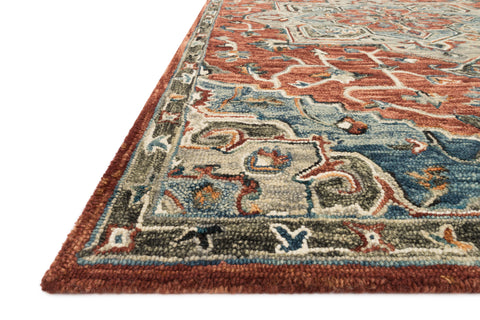 Victoria Red / Multi 9'-3" x 13' Area Rug - VK-15 - 9'-3" x 13'