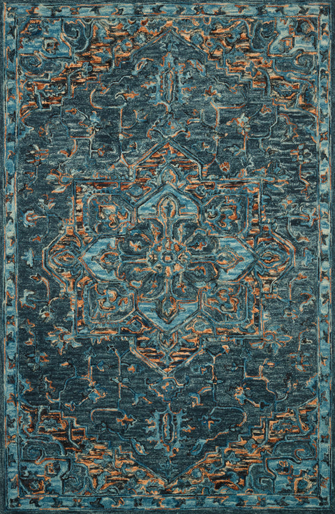 Victoria Teal / Multi 9'-3" x 13' Area Rug - VK-15 - 9'-3" x 13'