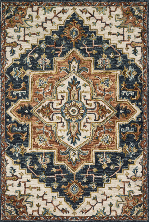 Victoria Blue / Multi 9'-3" x 13' Area Rug - VK-19 - 9'-3" x 13'