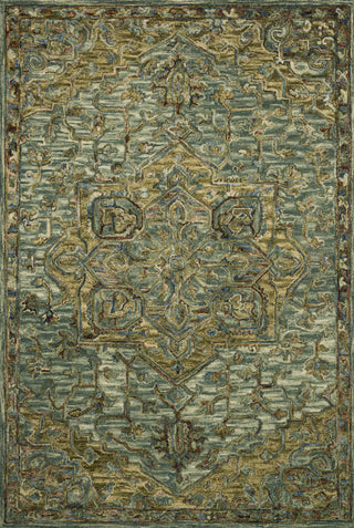 Victoria Dark Green / Tobacco Rug