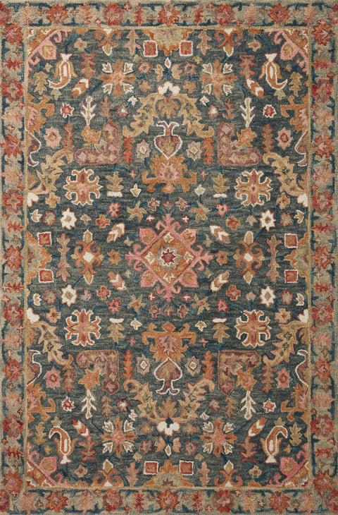 Victoria Navy / Multi 9'-3" x 13' Area Rug - VK-22 - 9'-3" x 13'