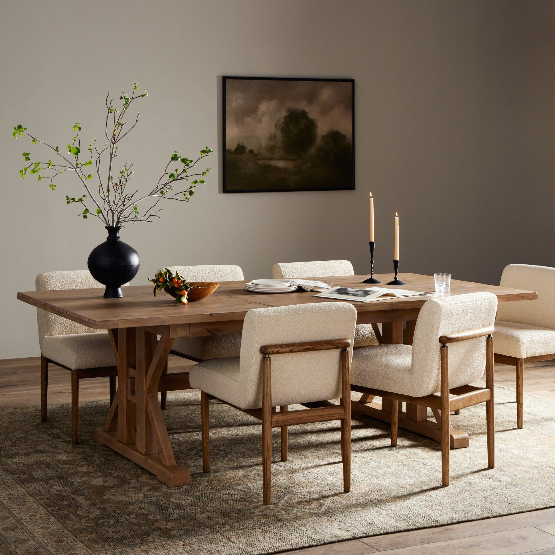 Tuscan Ext Dining Table 72"/96"