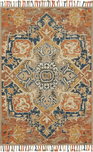 Zharah Rust / Blue Rug