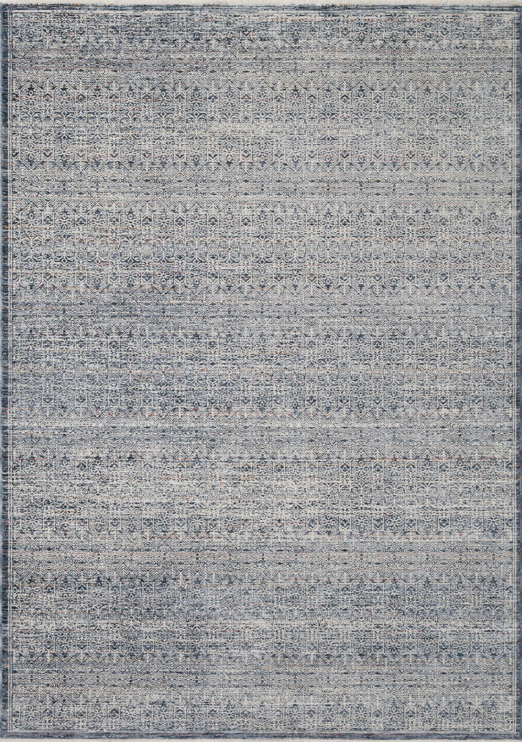 Amber Lewis x Loloi Zuma Denim / Ivory 11'-6" x 15'-7" Area Rug - ZUM-01 - 11'-6" x 15'-7"