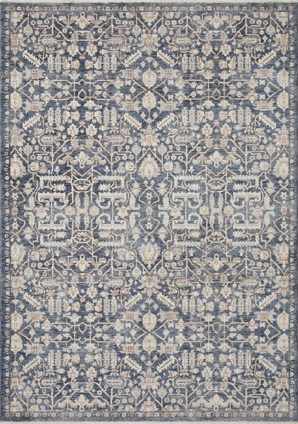 Amber Lewis x Loloi Zuma Blue / Ivory 11'-6" x 15'-7" Area Rug - ZUM-02 - 11'-6" x 15'-7"