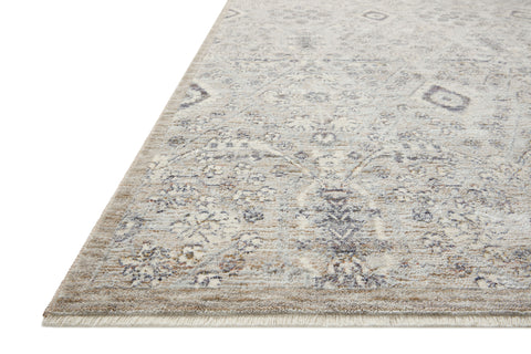 Amber Lewis x Loloi Zuma Silver / Sky 11'-6" x 15'-7" Area Rug - ZUM-07 - 11'-6" x 15'-7"