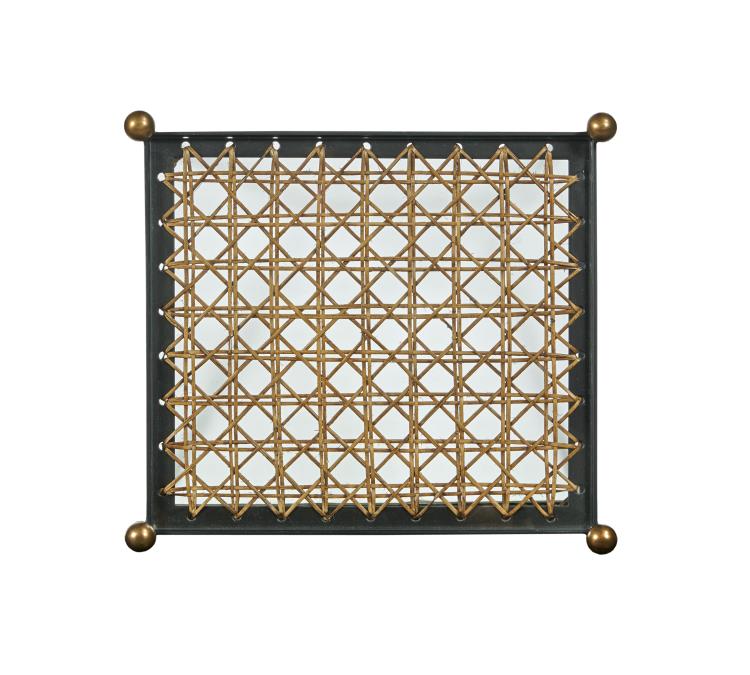 Gilded Grid Nesting Tables