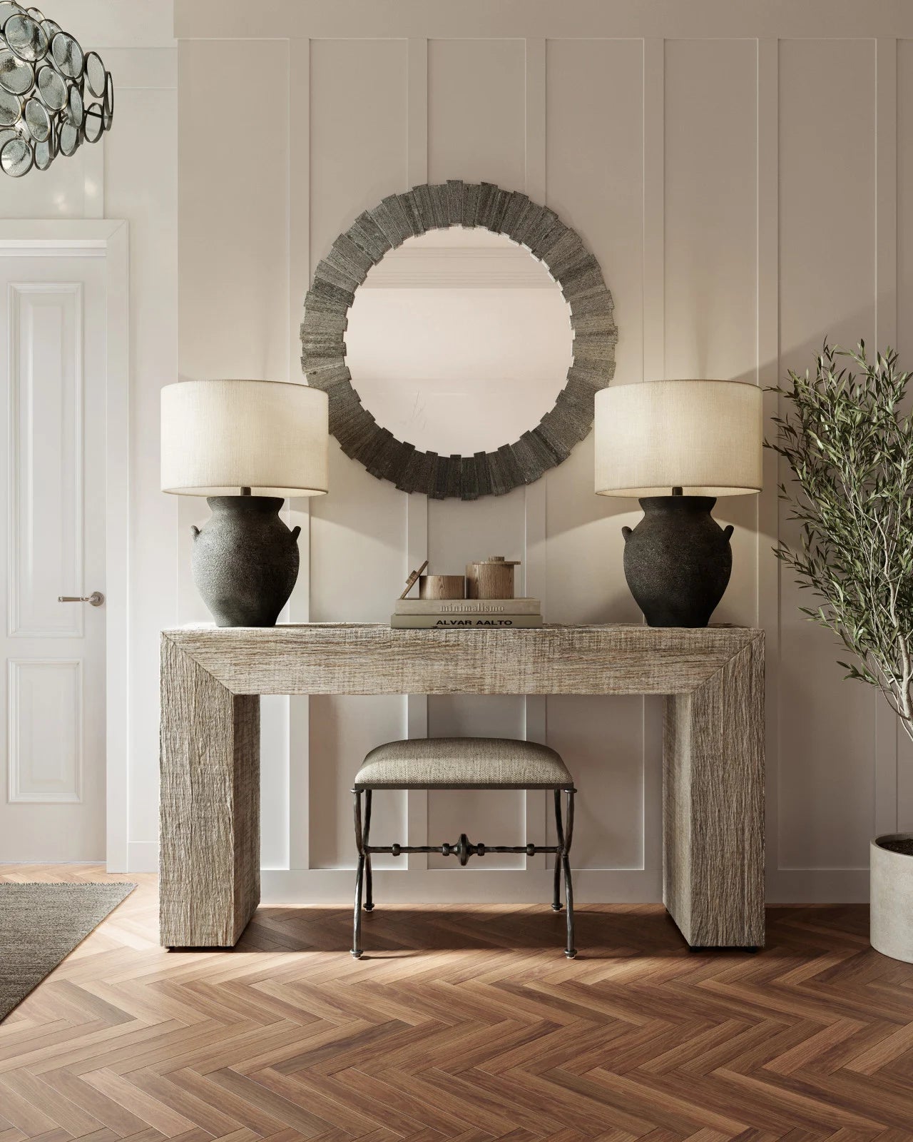 Amber Terracotta Table Lamp