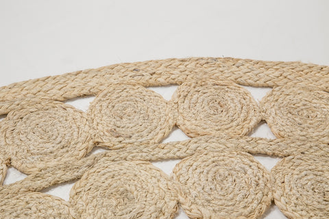 Daisy Round Jute Rug