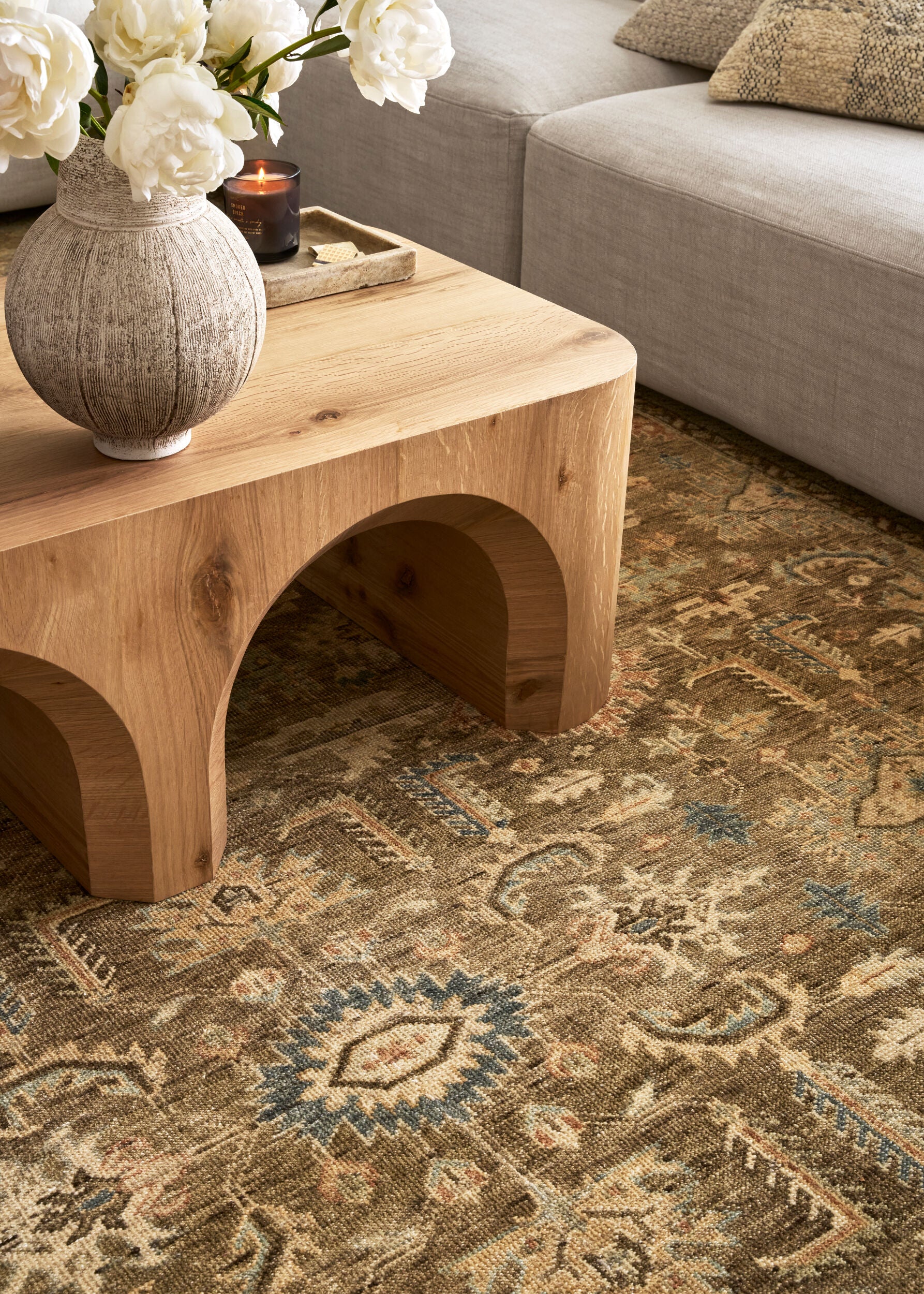 Bijar Taupe Rug