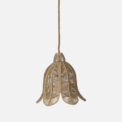 Tulip Wicker Pendant, Natural