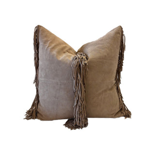 Frankie Fringe Suede Pillow