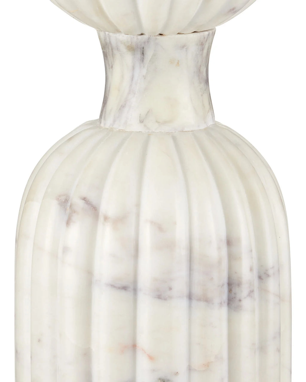 Passementerie White Marble Drinks Table