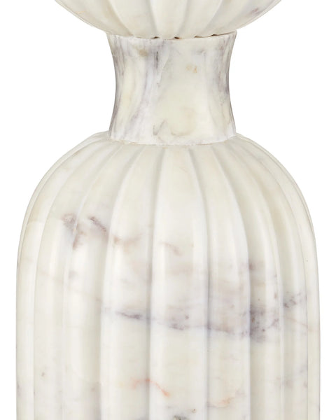 Passementerie White Marble Drinks Table