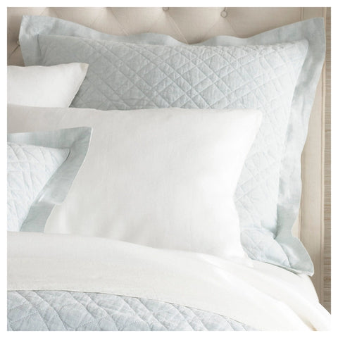 Linen Sky Blue Shams