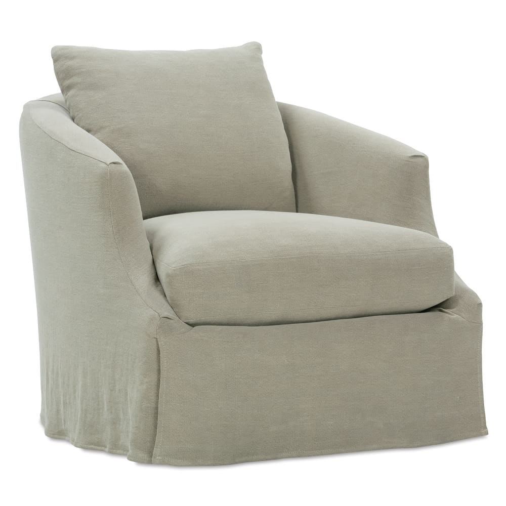 Farah Slipcovered Swivel