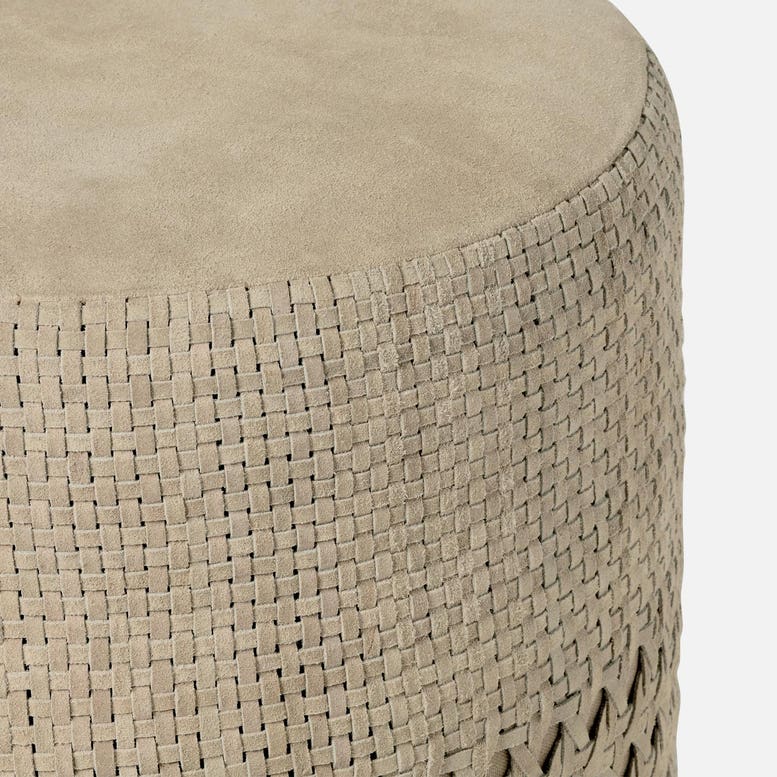 Marj Suede Ottoman