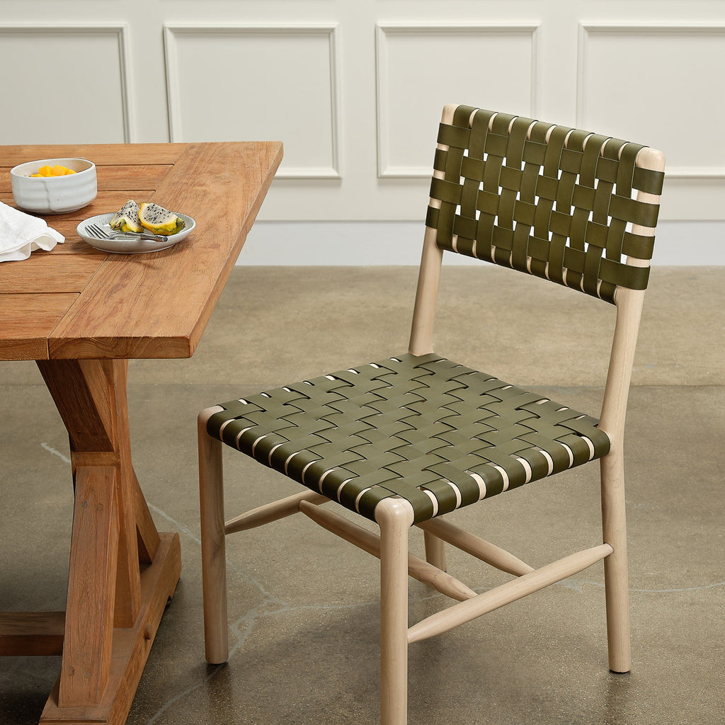 Olive Mindi Wood Dining Chair