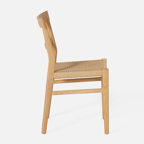 Mikkel Dining Chair, White Washed Oak