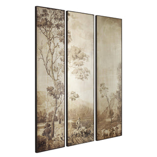 Tapestry Wall Plaques, Set of 3
