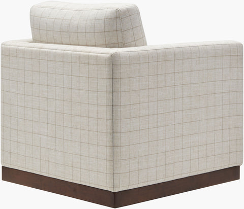 Plaid Swivel Chair