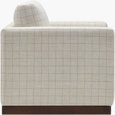 Plaid Swivel Chair