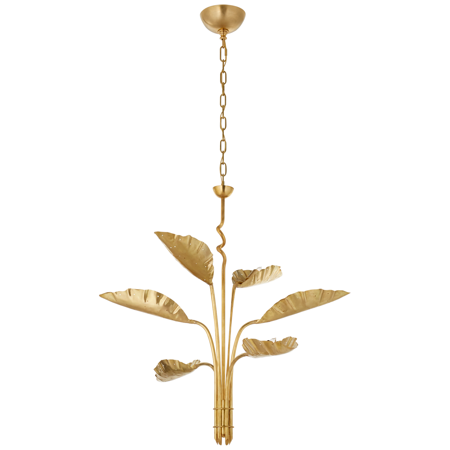 Dumaine Medium Pierced Leaf Chandelier