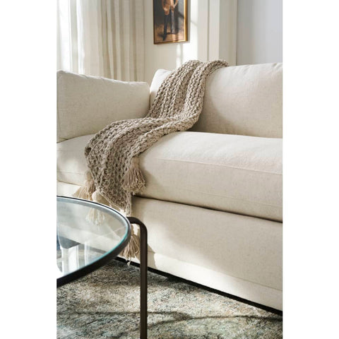 Sylvie Bench Upholstered Sofa 88", Bone White