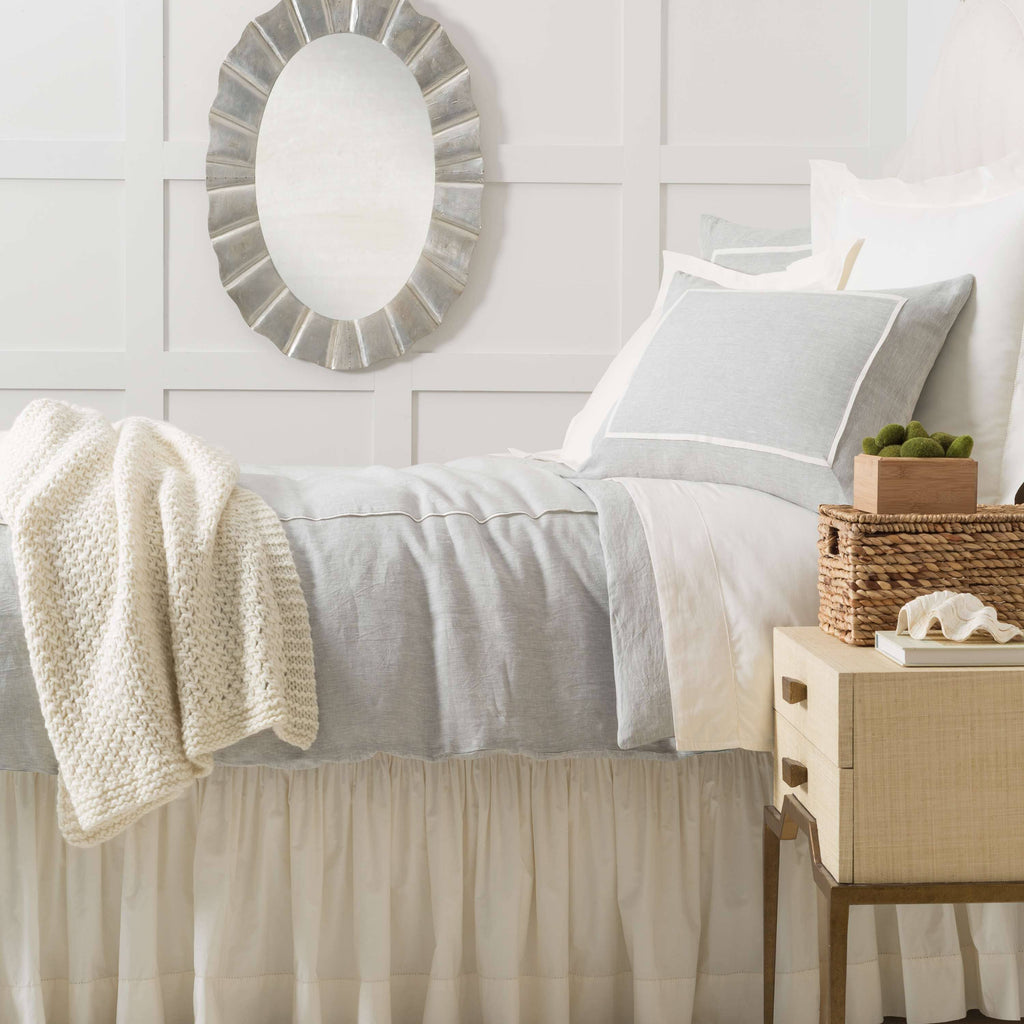 Keaton Linen Sky Duvet Cover